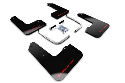 Rally Armor 2019+ Hyundai Elantra N Line UR Black Mud Flap w/ Red Logo.