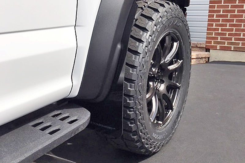 Rally Armor 17-19 Ford F-150 Raptor UR Black Mud Flap w/ Dark Grey Logo.