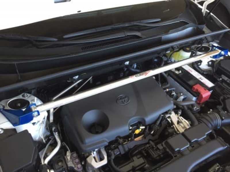Cusco Front Strut Tower Brace Type-OS 19+ Toyota Rav4.