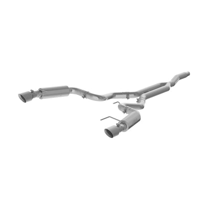 MBRP 15-18 Ford Mustang EcoBoost 2.3L T409 3in Cat Back Dual Split Rear Exit (Race Version).
