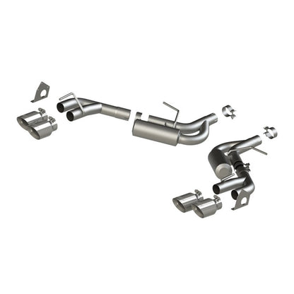 MBRP 16-19 Chevrolet Camaro V6 2.5in T304 NPP Dual Axle Back Exhaust w/ 4in Quad Dual Wall Tips.