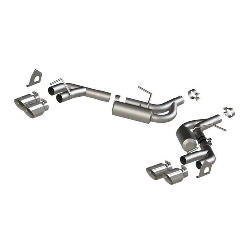 MBRP 16-19 Chevrolet Camaro V6 2.5in AL NPP Dual Axle Back Exhaust w/ 4in Quad Dual Wall Tips.