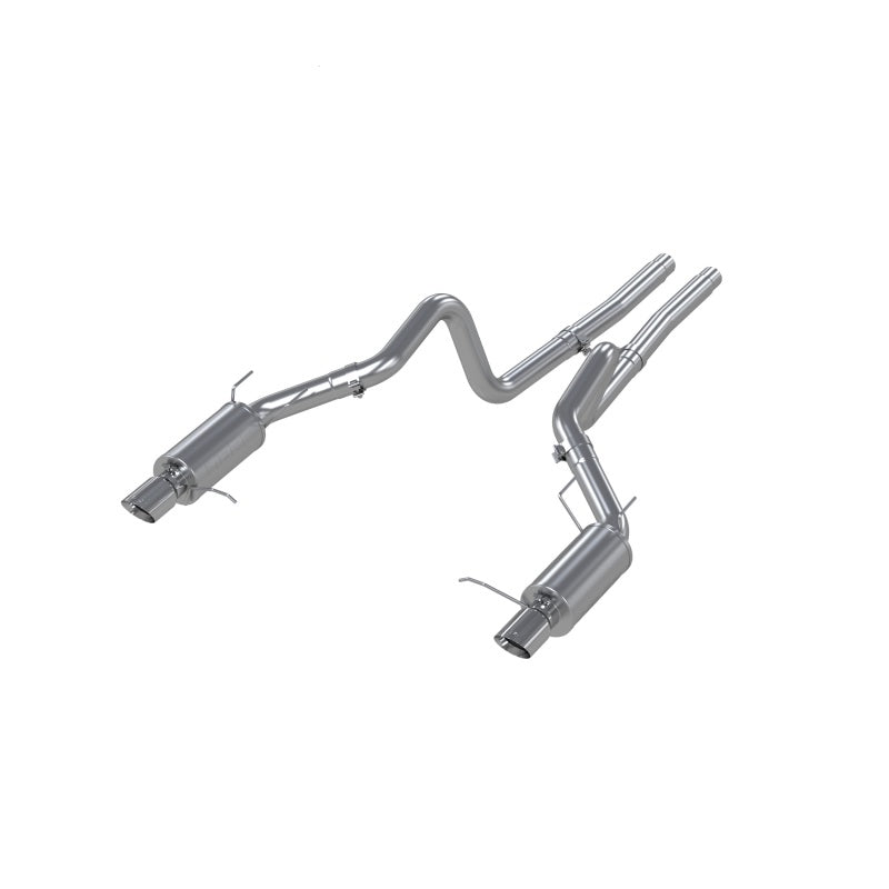 MBRP 11-14 Ford Mustang GT 5.0L Dual Split Rear Street Version T409 3in Cat Back Exhaust System.