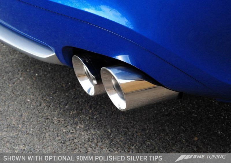 AWE Tuning Audi B8.5 S5 3.0T Track Edition Exhaust - Chrome Silver Tips (102mm).
