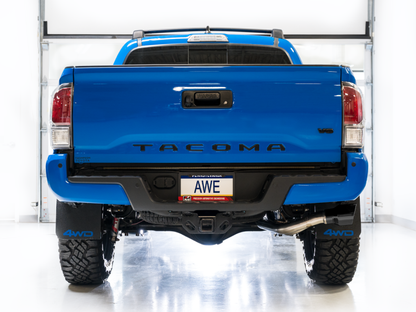AWE Catback Exhaust w/ BashGuard - Diamond Black Tips | 3015-33826