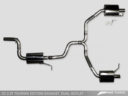 AWE Tuning Touring Catback Exhaust - Chrome Tips | 3010-32018