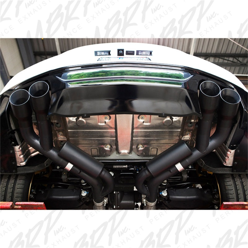 MBRP 16-19 Chevy Camaro V8 6.2L 6spd 3in Black Race Dual Axle Back w/ 4.5in Quad Dual Wall Tips.