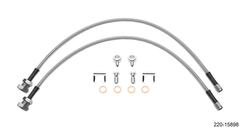 Wilwood Flexline Kit 24in 7/16-20in Banjo - 5/8-26in Male Bulkhead (Fits D52 Caliper).