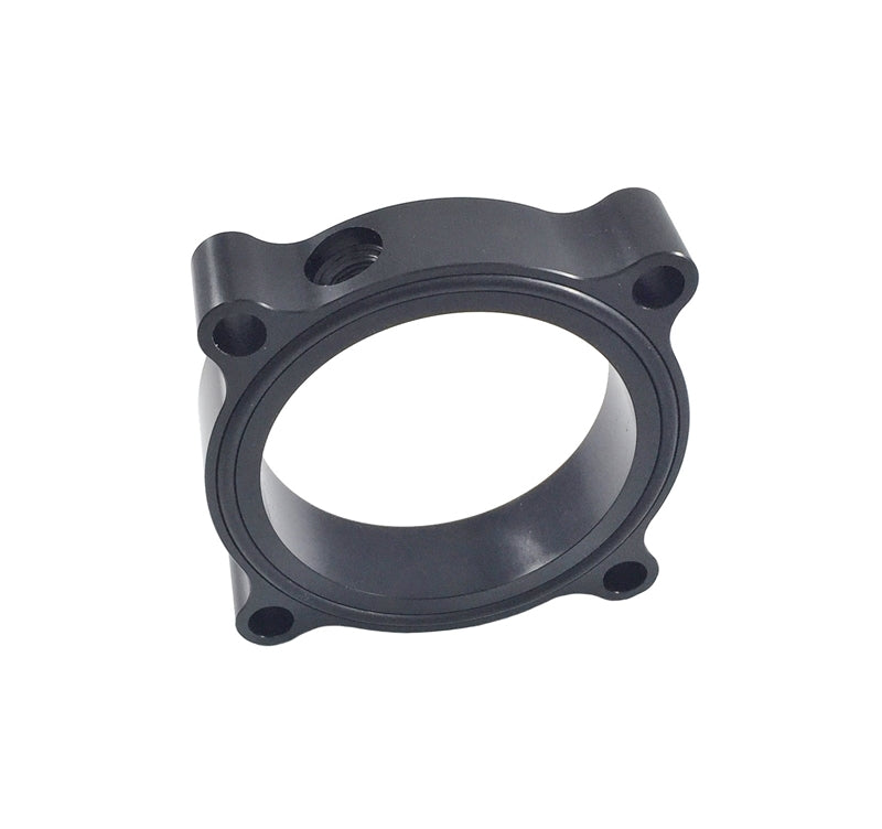 Torque Solution Throttle Body Spacer (Black): Audi / Volkswagen 2.0T FSI SI.