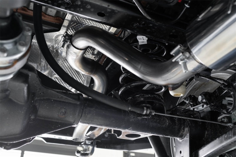 MBRP 18-20 Jeep Wrangler JL 2.5in Single Rear Exit Cat Back Exhaust - Aluminum.