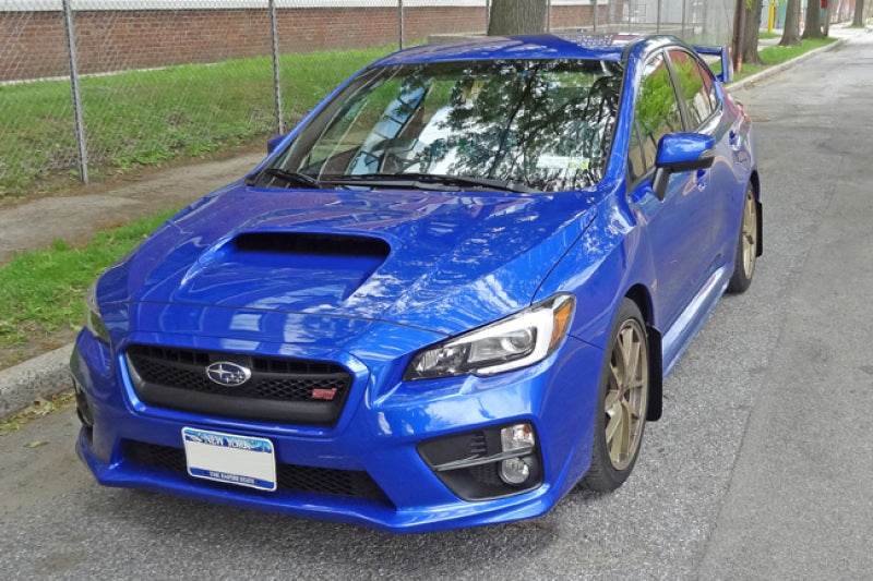Rally Armor 15+ Subaru WRX & STi Sedan Only UR Black Mud Flap w/ Red Logo.