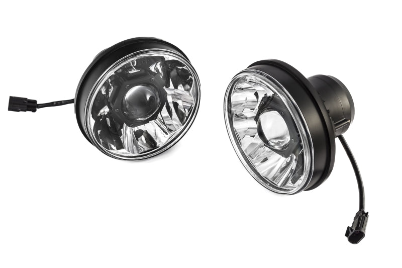 KC HiLiTES 07-18 Jeep JK (Not for Rubicon/Sahara) 7in. Gravity LED Pro DOT Headlight (Pair Pack Sys).