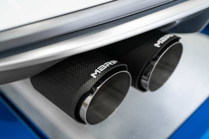 MBRP 15-18 Audi S3 SS 3in Quad Split Rear Exit w/ Carbon Fiber Tips - T304.