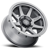 ICON Rebound Pro 17x8.5 6x5.5 0mm Offset 4.75in BS 106.1mm Bore Titanium Wheel.