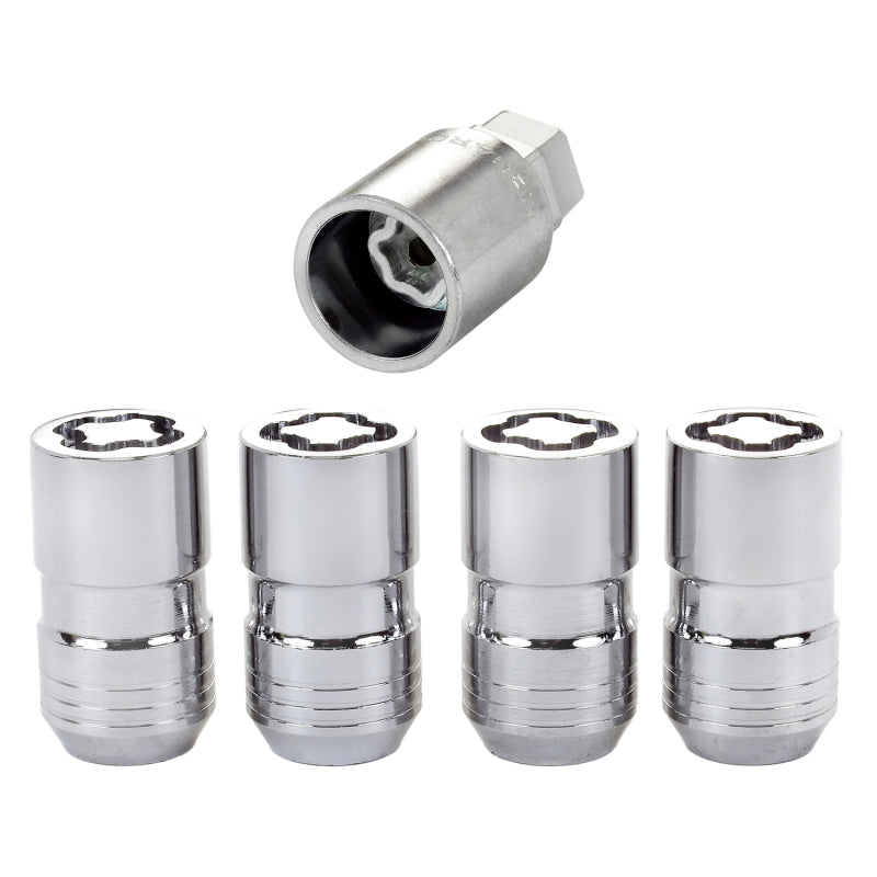 McGard Wheel Lock Nut Set - 4pk. (Cone Seat) M14X1.5 / 21mm & 22mm Dual Hex / 1.639in. L - Chrome.