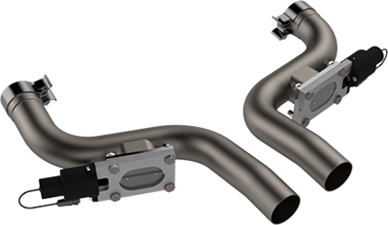 QTP 11-18 Dodge Challenger/Charger 5.7L 2.5in 304SS Aggressor Cutout Dual Mid Pipes.