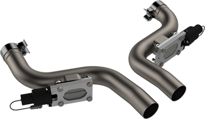 QTP 11-18 Dodge Challenger/Charger 5.7L 2.5in 304SS Aggressor Cutout Dual Mid Pipes.