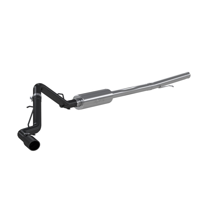 MBRP 2019 Chevrolet/GMC 1500 Silverado/Sierra 4.3L & 5.3L 3 in Cat Back, Single Side (Black Coated).