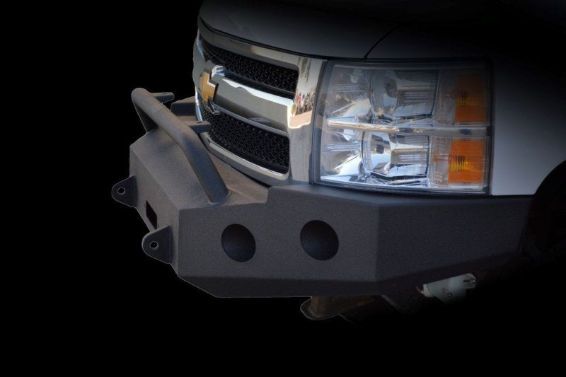 DV8 Offroad 07-13 Chevrolet Silverado 1500 Front Bumper - Black Powdercoat.