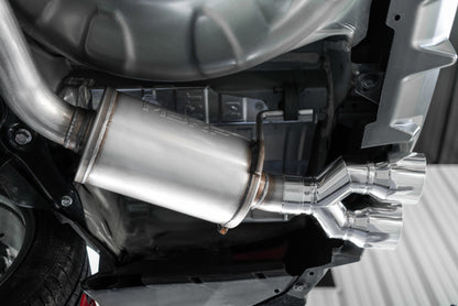 MBRP 15-19 Subaru WRX 2.0L/STI 2.5L 3in Dual Split Rear Exit w/ 3.5in CF Tips - T304 Street Version.
