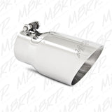 MBRP Universal Tip 4in O.D. Dual Wall Angled 3in inlet 8in length T304.