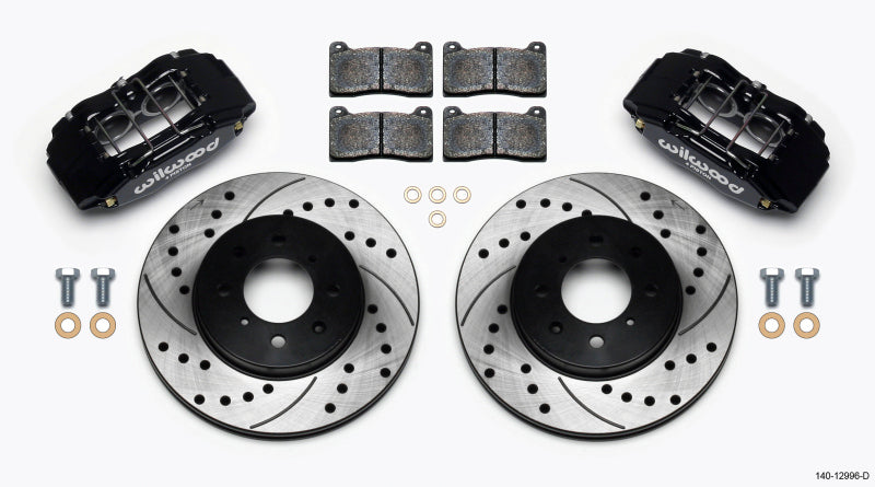 Wilwood DPHA Front Caliper & Rotor Kit Drilled Honda / Acura w/ 262mm OE Rotor.