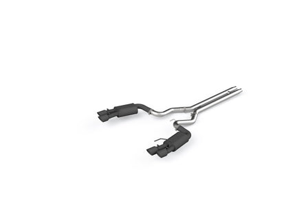 MBRP 18-19 Ford Mustang GT 5.0 3in Dual Split Rear Cat Back w/ Quad 4in Dual Wall Tips- Black Coated.