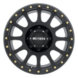 Method MR305 NV 18x9 -12mm Offset 8x6.5 130.81mm CB Matte Black Wheel.