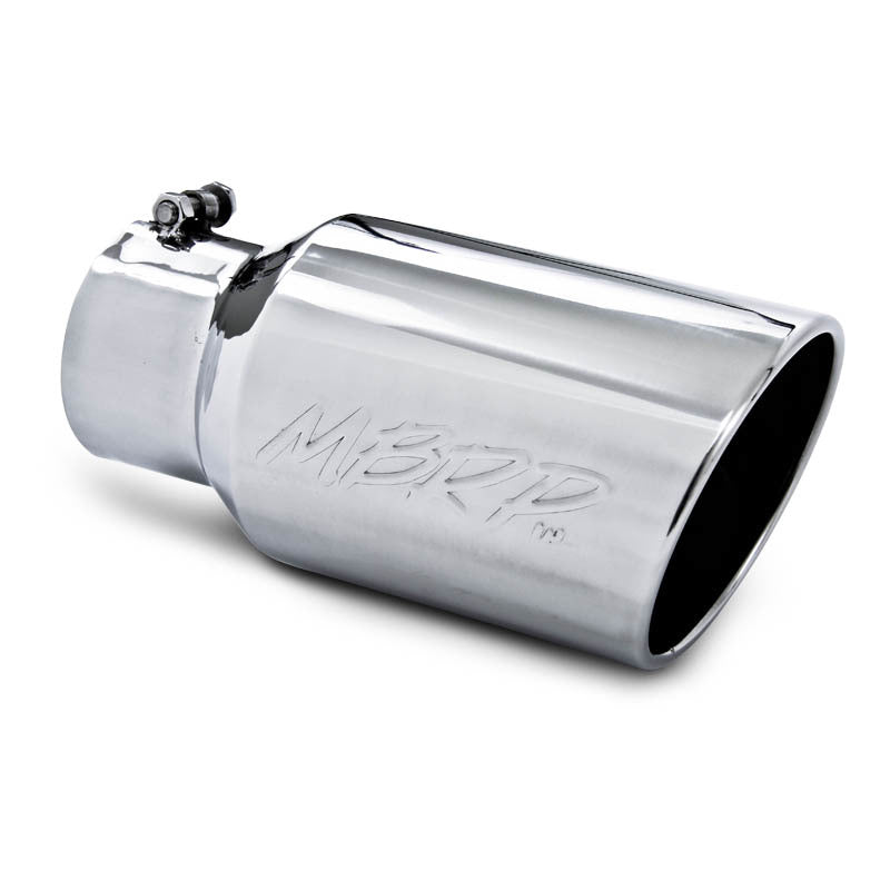MBRP Universal Tip 6 O.D. Angled Rolled End 4 inlet 12 length.