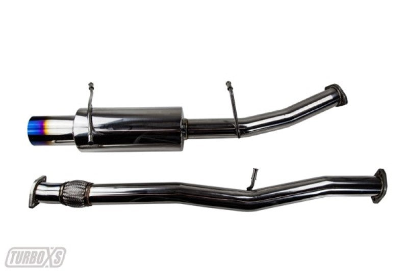 Turbo XS 02-07 WRX-STi Catback Exhaust Blued Tips.