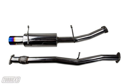 Turbo XS 02-07 WRX-STi Catback Exhaust Blued Tips.