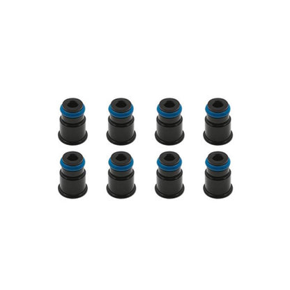 BLOX Racing 14mm Adapter Top (1/2in) w/Viton O-Ring & Retaining Clip (Set of 8)