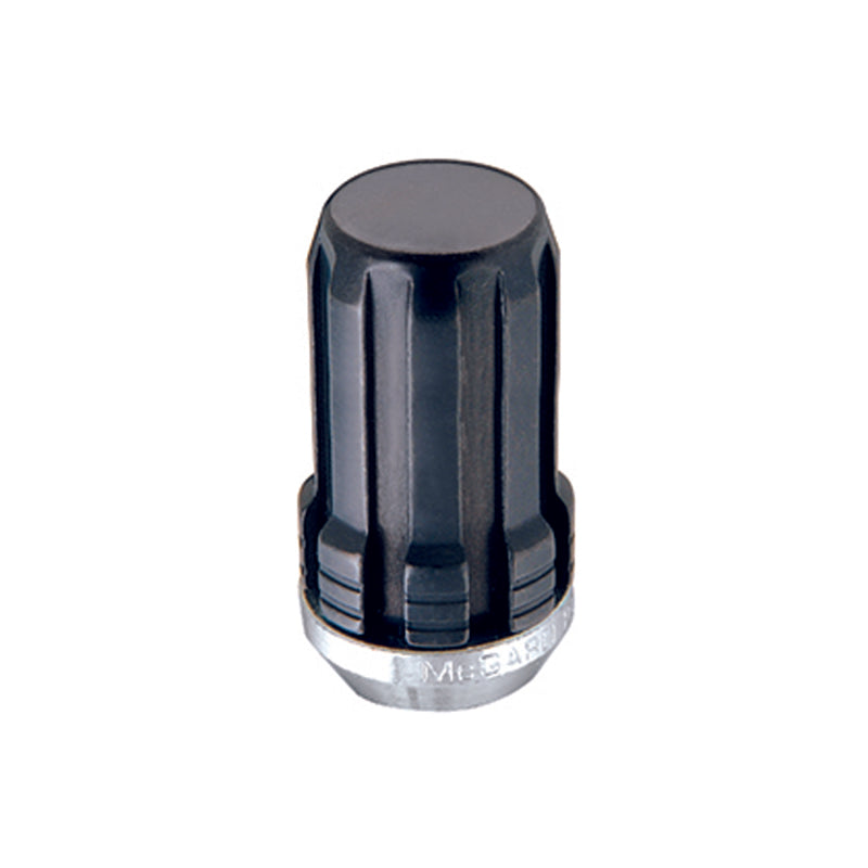 McGard SplineDrive Lug Nut (Cone Seat) M14X1.5 / 1.648in. Length (4-Pack) - Black (Req. Tool).