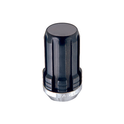 McGard SplineDrive Lug Nut (Cone Seat) M14X1.5 / 1.648in. Length (4-Pack) - Black (Req. Tool).