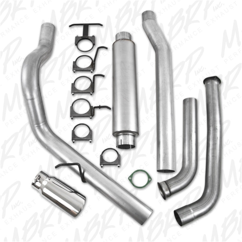 MBRP 2003-2007 Ford F-250/350 6.0L EC/CC Turbo Back Single Side (Stock Cat).