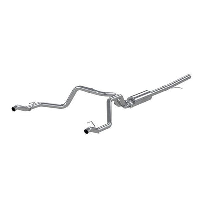 MBRP 2019 Chevrolet Silverado 1500 4.3L/5.3L 2.5in Cat Back Dual Rear Exit - Aluminized.
