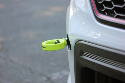 Perrin Tow Hook Kit - Front 2018+ Subaru WRX/STI - Neon Yellow.