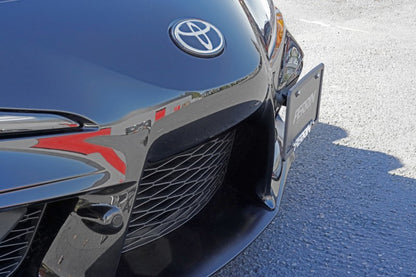 Perrin 2020 Toyota Supra License Plate Relocation Kit.