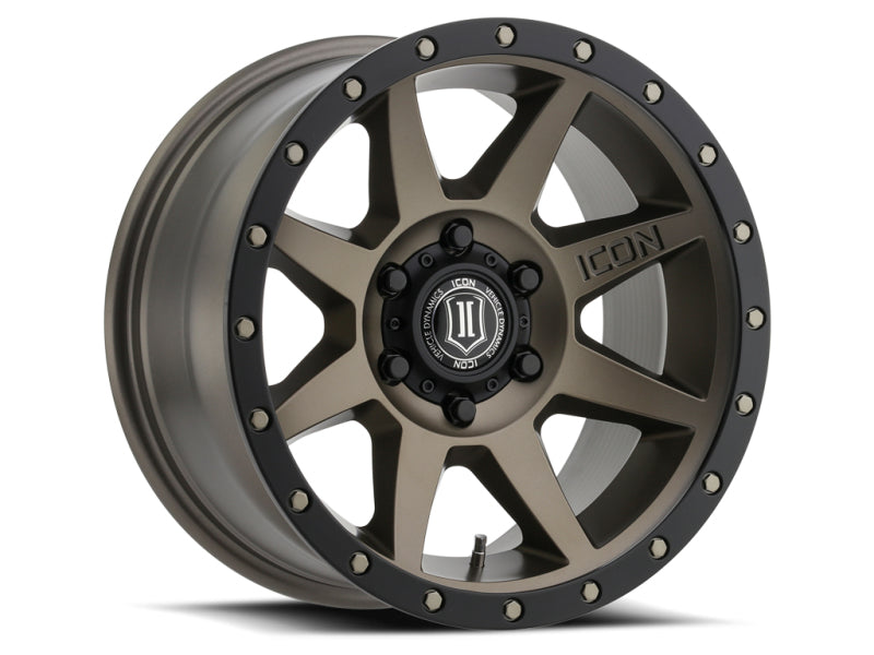 ICON Rebound 17x8.5 5x5 -6mm Offset 4.5in BS 71.5mm Bore Bronze Wheel.