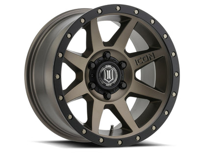 ICON Rebound Pro 17x8.5 5x5 -6mm Offset 4.5in BS 71.5mm Bore Bronze Wheel.