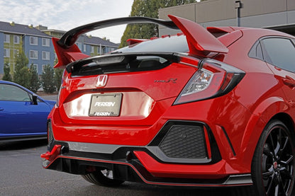 Perrin 10th Gen Civic SI/Type-R/Hatchback Tow Hook Kit (Rear) - Red.