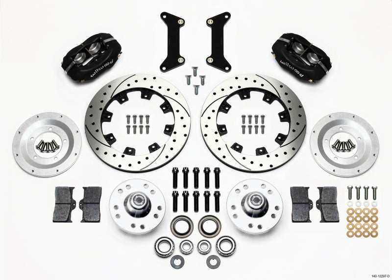 Wilwood Forged Dynalite Front Kit 12.19in Drilled 79-87 GM G Body.