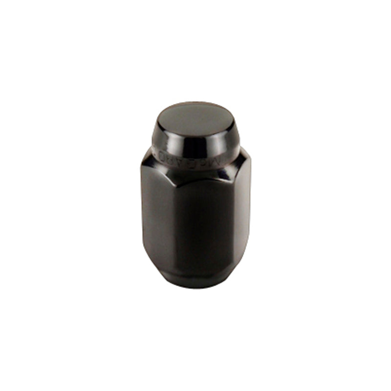 McGard Hex Lug Nut (Cone Seat) 1/2-20 / 13/16 Hex / 1.5in. Length (4-Pack) - Black.