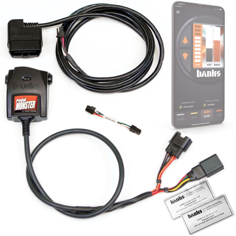 Banks Power Pedal Monster Kit (Stand-Alone) 07-19 RAM 2500/3500/11-20 Ford F-Series 6.7L Use w/Phone.