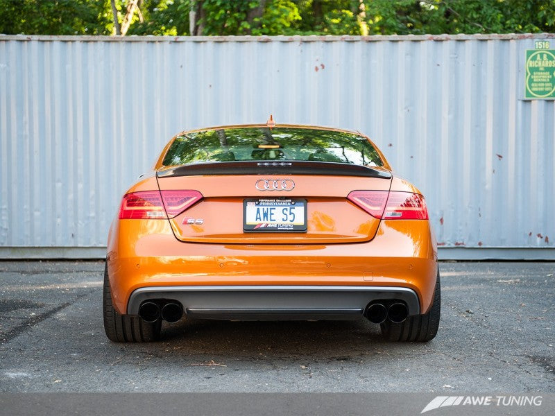 AWE Tuning Audi B8.5 S5 3.0T Track Edition Exhaust - Diamond Black Tips (102mm).