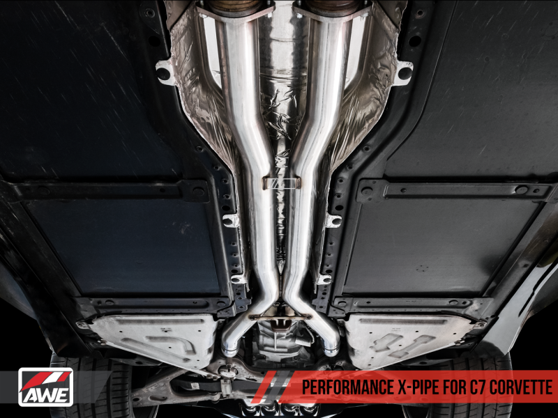AWE Tuning 14-19 Chevy Corvette C7 Z06/ZR1 (w/o AFM) Track Edition Axle-Back Exhaust w/Chrome Tips.