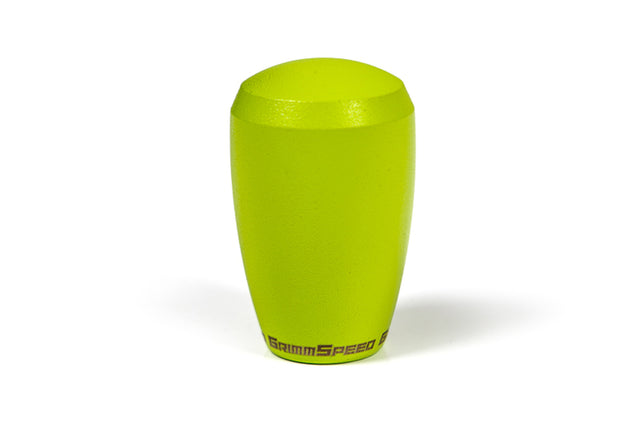 GrimmSpeed Shift Knob Stainless Steel - Subaru 5 Speed and 6 Speed Manual Transmission - Neon Green.