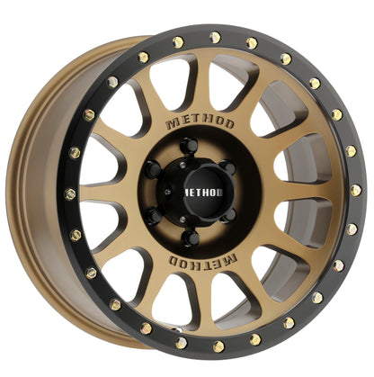 Method MR305 NV 17x8.5 0mm Offset 6x135 94mm CB Method Bronze/Black Street Loc Wheel.