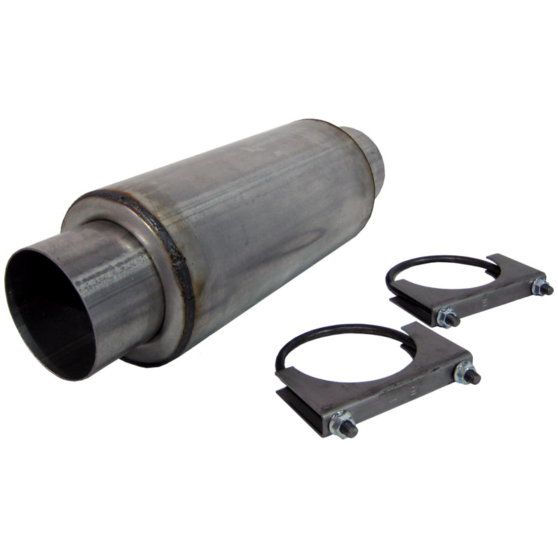 MBRP Universal Resonator 4 Inlet /Outlet 12 Body 18 Overall Aluminized.