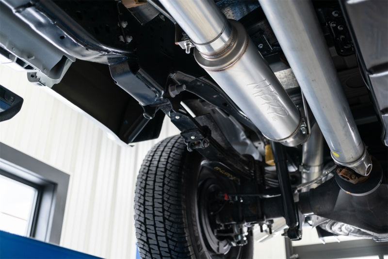 MBRP 2017+ Ford F-250/F-350 6.2L/7.3L Super/Crew Cab Single Side 4in T304 Catback Exhaust.